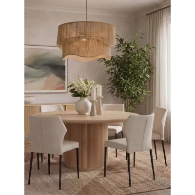 Kalla Round Oak Dining Table 170cm