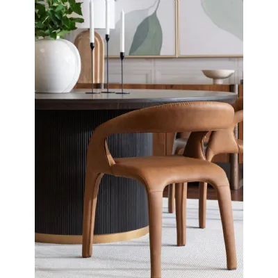 Atika Dining Armchair Cognac