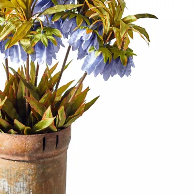 Faux Fritillaria Crown Stem Blue
