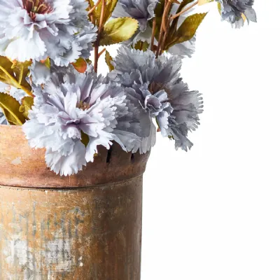 Faux Stem Frilly Poppy Blue