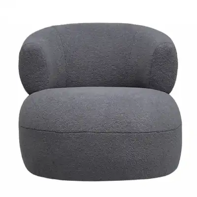 Luna Occasional Chair in Boucle Grey