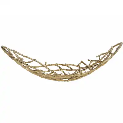 Twig Oval Bowl Gold Large