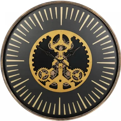 Palladium Wall Clock with Centre Moving Dials 100cm