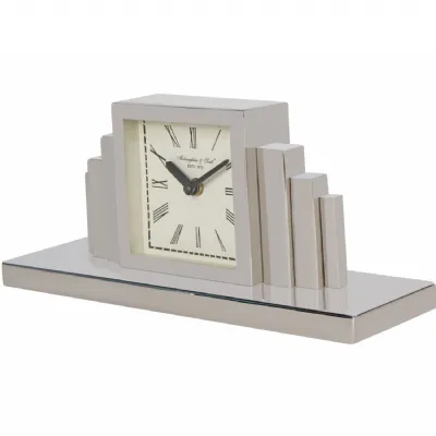 Plaza Nickle Mantel Clock