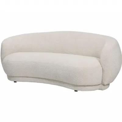 Casa Seater Curved Mini Sofa Taupe