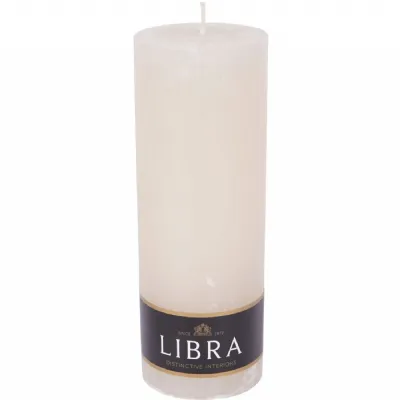 Natural Rustica Pillar Candle 7x19cm Ivory