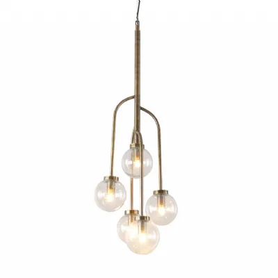 Monthly Promo Wellesley Globe Five Lamp Ceiling Pendant
