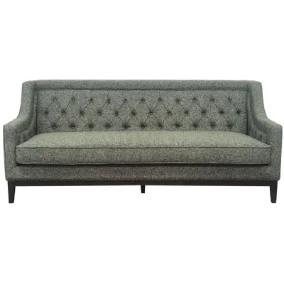 Theodore Buttoned Sofa Forest Green
