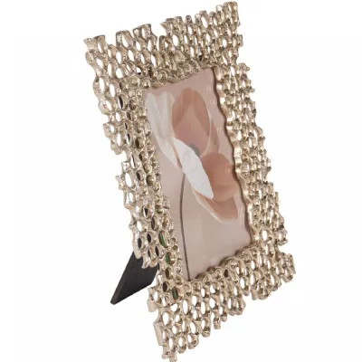 Miel Cast Aluminium Photo Frame 4x6 Gold