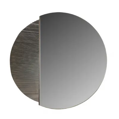 Belvedere Black Wall Mirror 90cm