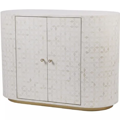 Aspen Bone Inlay Two Door Cabinet