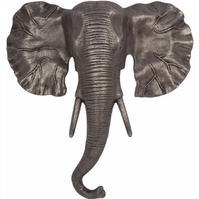 Kariba Cast Aluminium Elephant Wall Art