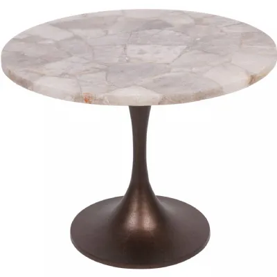 Bosworth Smokey Quartz Side Table 60cm