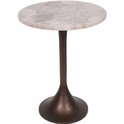Bosworth Smokey Quartz Side Table 42cm