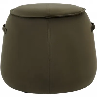 Bingham Upholstered Stool Velvet Green