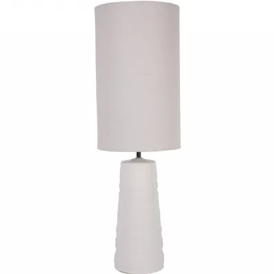 Tivoli Ceramic Table Lamp White with Shade E27 60W