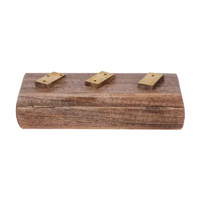 Pryce Mango Wood Domino Game Brown