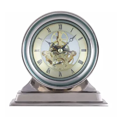 Cooper Nickel Mantel Clock
