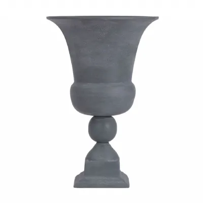 Van Dyk Tall Grey Stonewash Urn Medium