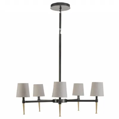 Stella 5 Light Pendant with Shades
