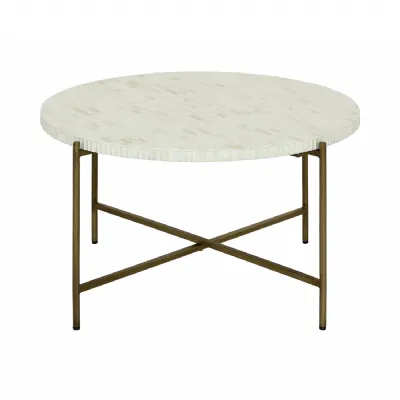 Apollo Bone Inlay Coffee Table Natural, White