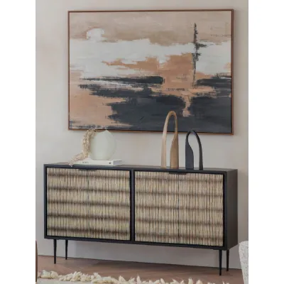 Imperia Bone Inlay Sideboard Black, Ivory