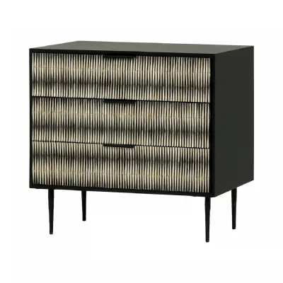Imperia Bone Inlay Chest Black, Ivory