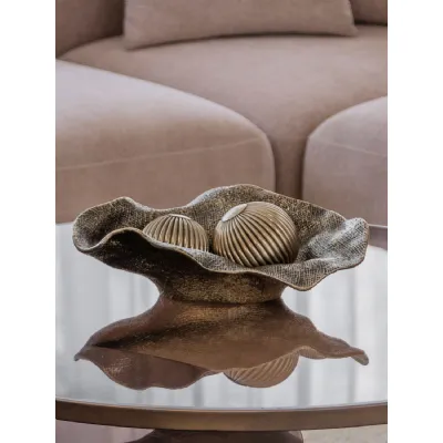 Molten Weave Bowl Antique Brass, Gold