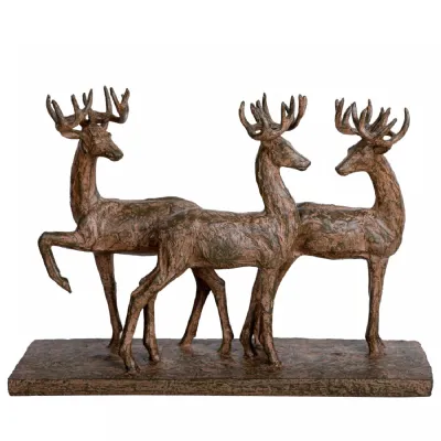 Rustic Woodland Trio of Stags
