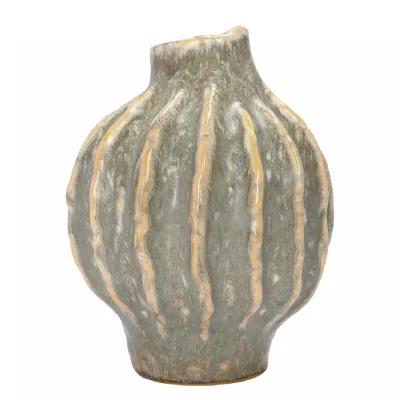 Colston Reactive Glaze Vase Small Cream
