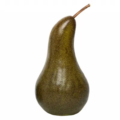 Conference Ceramic Pear Tall Brown, Green