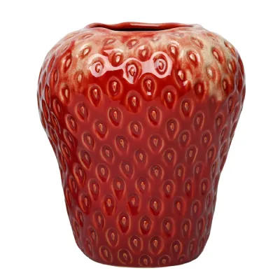 Berry Glaze Vase Large Red