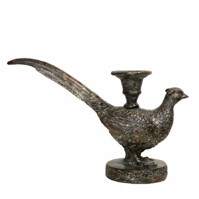 Philly Pheasant Candle Holder Gold