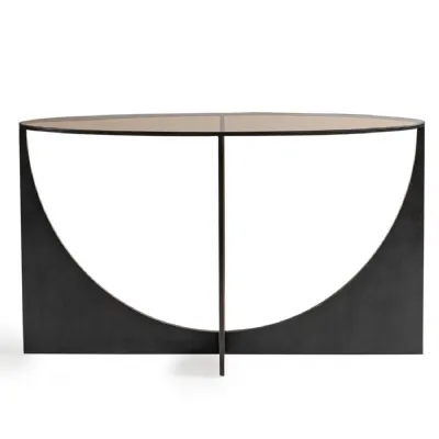 Glenthorpe Sculpted Console Table Black, Bronze