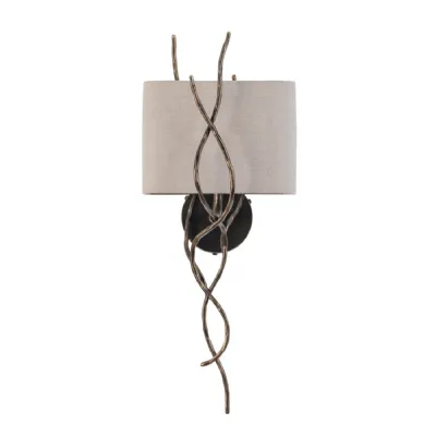 Ember set of 2 Iron Wall Lights Black, Bronze