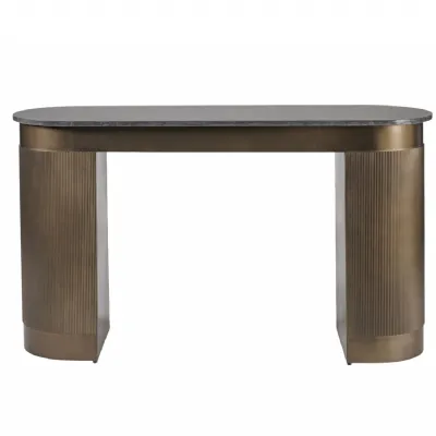 Belvedere Royal Gold Study Desk Brown, Gold