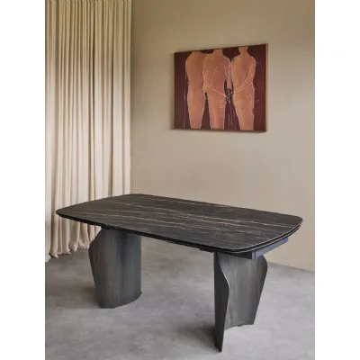 Branwick Extendable Dining Table Deep Charcoal