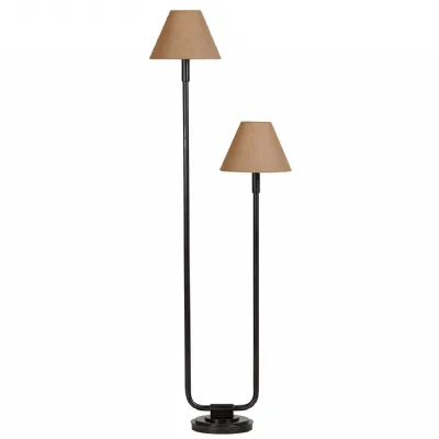 Durban Twin Floor Lamp With Shades