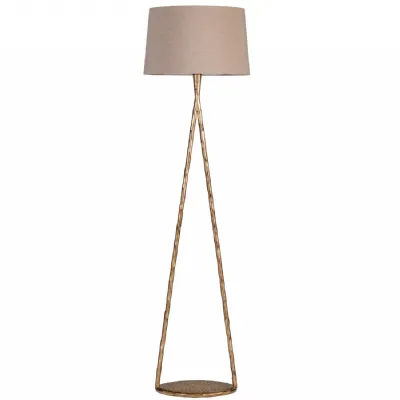 Nethercourt Hammered Iron Floor Lamp With Shade