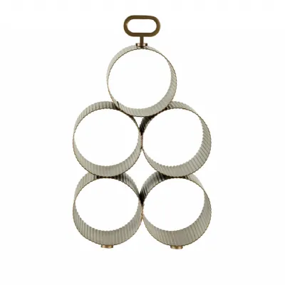Belvedere Smoked Gold 5 Bottle Wine Rack