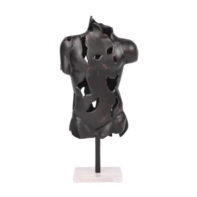 Stanton Torso Antique Black Aluminium Sculpture