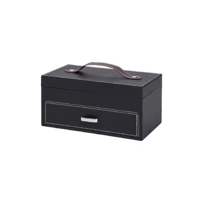 Montaire Poker Set In Black Pu Leather Case