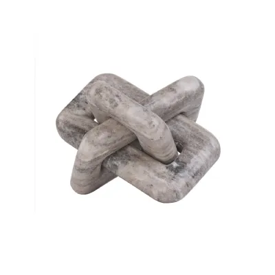 Orla Beige Marble Knot Sculpture