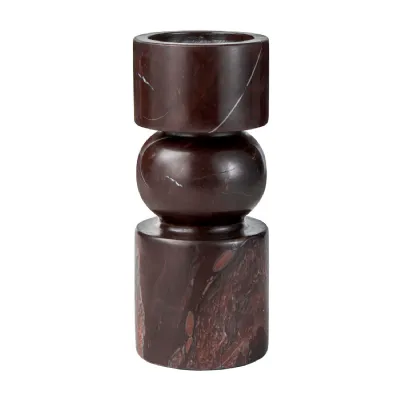 Cassia Red Jasper Candle Holder Large
