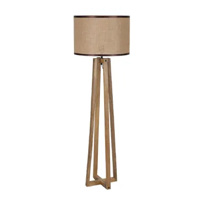 Sobra Rustic Mango Wood Floor Lamp 150cm