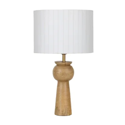 Solden Mango Wood Table Lamp 55cm With Shade