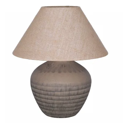 Virelle Brown Ceramic Table Lamp 52cm With Shade