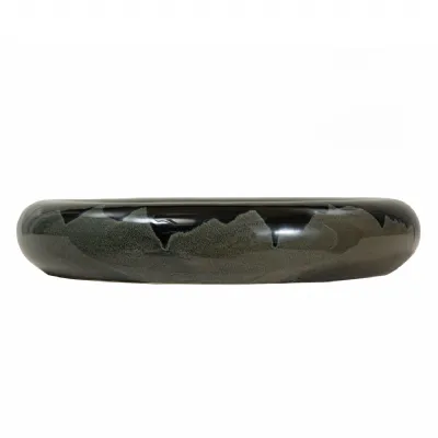 Medway Blue Reactive Glaze Ceramic Bowl 30cm