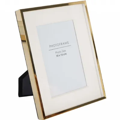 Strand Photo Frame Iron Gold 10x15cm 3D