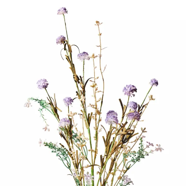 Faux Wildflower Bouquet Small Purple
